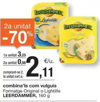 BonpreuEsclat Combina'ls com vulguis formatge original o lightlife leerdammer, oferta