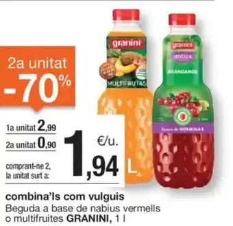 BonpreuEsclat Combina'ls com vulguis beguda a base de nabius vermells oferta