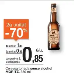 BonpreuEsclat Cervesa torrada sense alcohol MORITZ, oferta