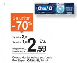 BonpreuEsclat Crema dental neteja profunda Pro Expert ORAL-B, oferta