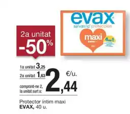 BonpreuEsclat Protector íntim maxi EVAX, 40 u. oferta