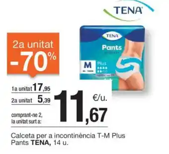 BonpreuEsclat Calceta per a incontinència T-M Plus Pants TENA, 14 u. oferta