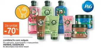 BonpreuEsclat Combina'ls com vulguis en xampús, suavitzants i mascaretes herbal essences oferta