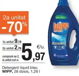 BonpreuEsclat Detergent liquid blau WIPP, 28 dosis, 1,261 oferta