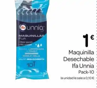 Supermercados El Jamón Maquinilla Desechable Ifa Unnia oferta