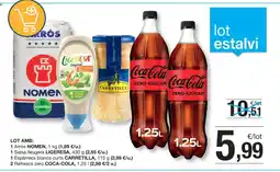 BonpreuEsclat LOT AMB: 1 Arròs NOMEN, 1 kg (1,89 €/u.) oferta