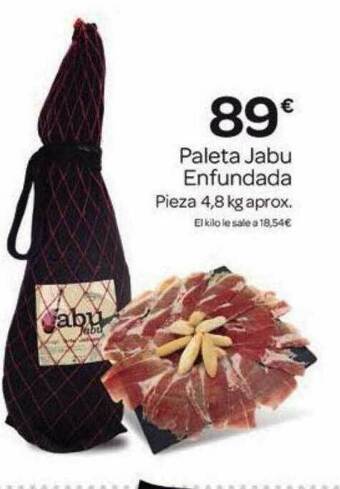 Supermercados El Jamón Paleta Jabu Enfundada oferta