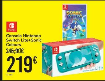 Carrefour Consola Nintendo Switch Lite+sonic Colours oferta