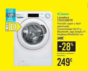 Carrefour Candy Lavadora Cso1285te oferta