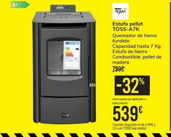 Carrefour Estufa Pellet Toss-a7k Tosai oferta