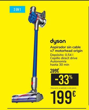 Carrefour Dyson Aspirador Sin Cable V7 Motorhead Origin oferta