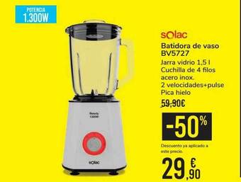 Carrefour Solac Batidora De Vaso Bv5727 oferta