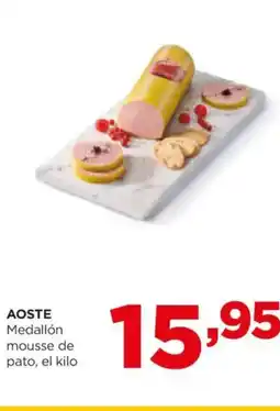 Alimerka AOSTE Medallón mousse de pato, el kilo oferta