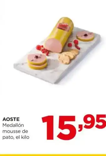 Alimerka AOSTE Medallón mousse de pato, el kilo oferta