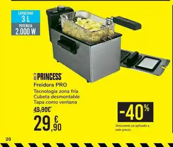 Carrefour Princess Freidora Pro oferta