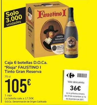 Carrefour Caja 6 Botellas D.o.ca. oferta