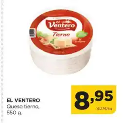 Alimerka EL VENTERO Queso tierno, oferta