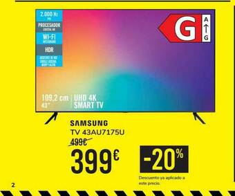 Carrefour Samsung Tv 43au7175u oferta