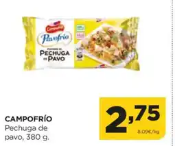 Alimerka CAMPOFRÍO Pechuga de pavo, oferta