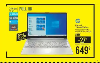 Carrefour Hp Portátil 15s-eq2047ns oferta