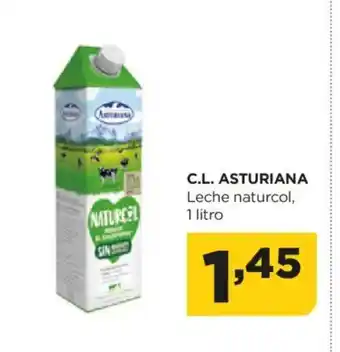 Alimerka C.L. ASTURIANA Leche naturcol, 1 litro oferta