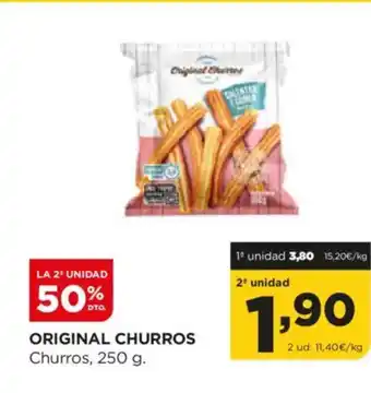 Alimerka ORIGINAL CHURROS Churros, oferta