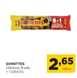 Alimerka Donettes clásicos, 8 uds. +1 gratis oferta