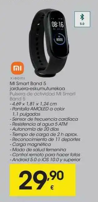 Eroski Mi Smart Band 5 oferta