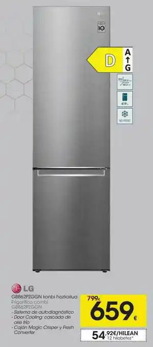 Eroski Lg Frigorifico Combi Gbb26pzggn oferta