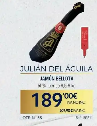 Makro Julían Del águila Jamón Bellota oferta