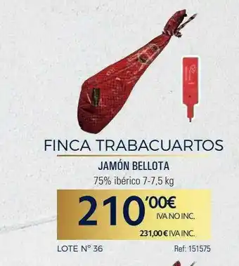 Makro Finca Trabacuartos Jamón Bellota oferta