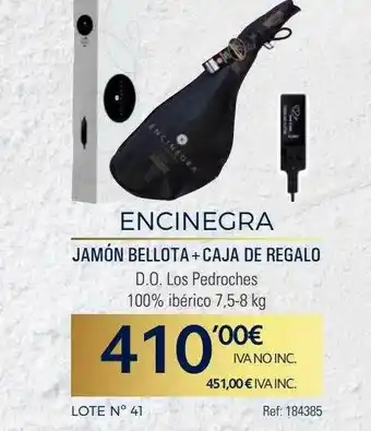 Makro Encinegra Jamón Bellota + Caja De Regalo oferta