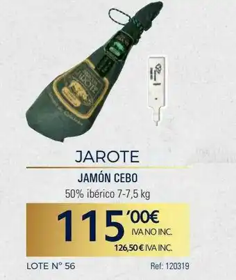 Makro Jarote Jamón Cebo oferta
