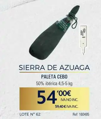 Makro Sierra De Azuaga Paleta Cebo oferta