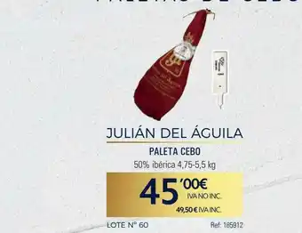 Makro Julián Del águila Paleta Cebo oferta