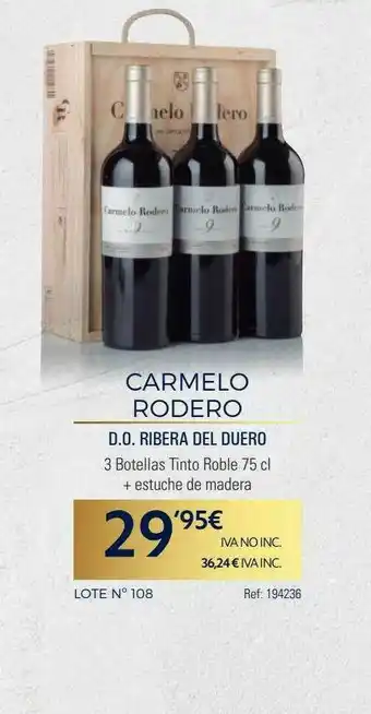 Makro Carmelo Rodero D.o. Ribera Del Duero oferta