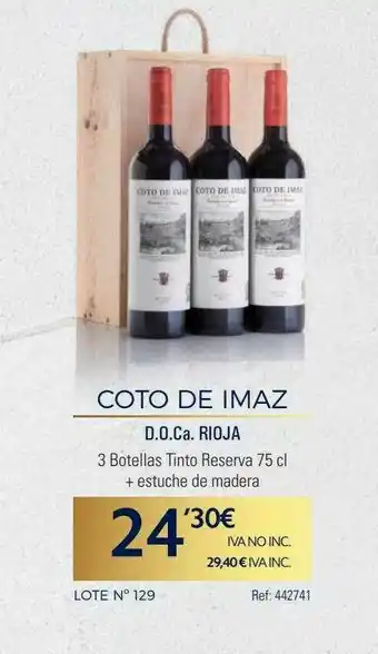 Makro Coto De Imaz D.o.ca. Rioja oferta
