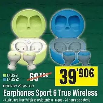 PCBox Energy Sistem Earphones Sport 6 True Wireless oferta