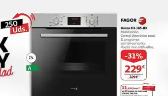 Alcampo Fagor Horno 8h-185-bx oferta