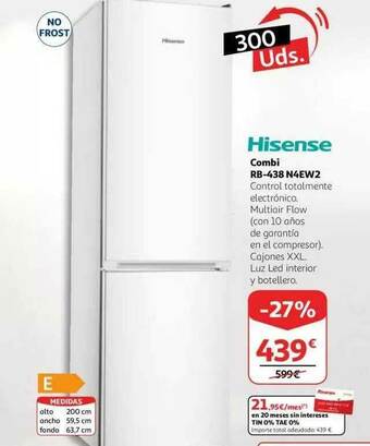 Alcampo Hisense Combi Rb-438 N4ew2 oferta