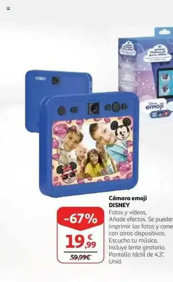Alcampo Cámara Emoji Disney oferta