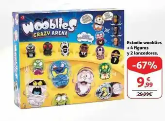 Alcampo Estadio Wooblies + 4 Figuras Y 2 Lanzadores oferta