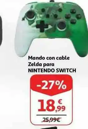 Alcampo Mando Con Cable Zelda Para Nintendo Switch oferta