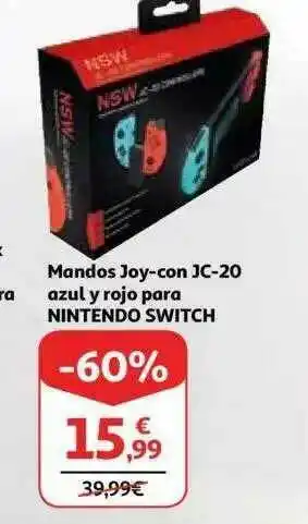 Alcampo Mandos Joy-con Jc-20 Azul Y Rojo Para Nintendo Switch oferta