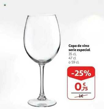 Alcampo Copa De Vino Serie Especial oferta