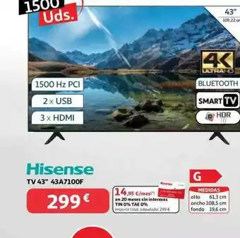 Alcampo Hisense Tv 43 oferta
