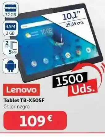 Alcampo Lenovo Tablet Tb-x505f oferta
