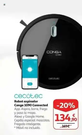 Alcampo Cecotec Robot Aspirador Conga 1090 Connected oferta
