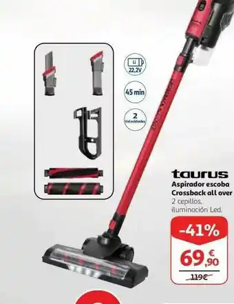 Alcampo Taurus Aspirador Escoba Crossback All Over oferta