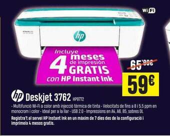 Beep Hp Deskjet 3762 oferta